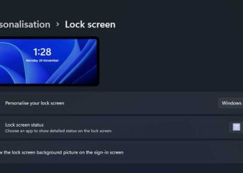 Nhấp vào tab Personalization và chọn Lock screen navigation