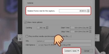 Thiết lập tốc độ (số hình/giây) cho video của mình ở Desired frame rate