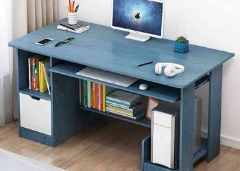 Bàn máy tính đẹp và trẻ trung từ gỗ tự nhiên